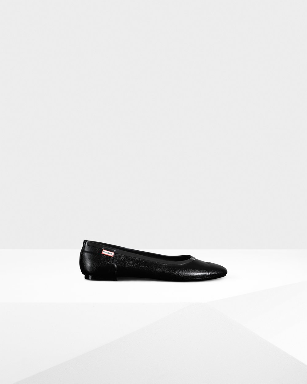 Ballerinaskor Dam - Hunter Original Tour Gloss Flats - Svarta - 976853-DZT